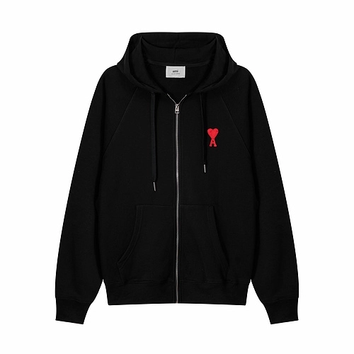 Ami Alexandre Mattiussi Logo Zip Hoodie