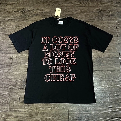 Vetements Very Expensive T-Shirt &#039;Washed Black&#039;