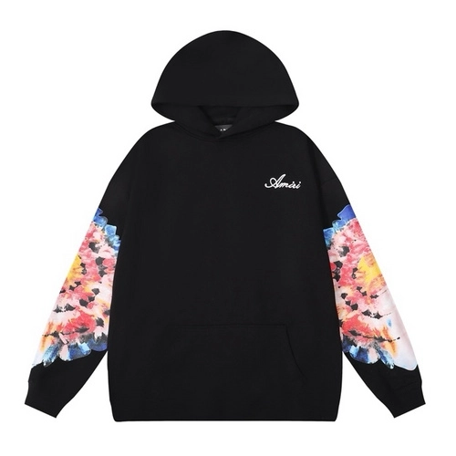 Amiri Logo Printed Tie-Dyed Hoodie