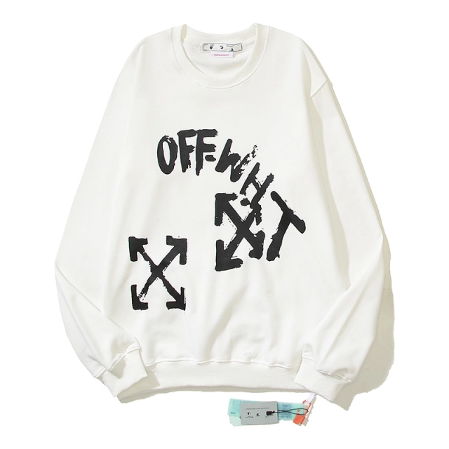 Off-White  Paint Script Logo Sweatshirt