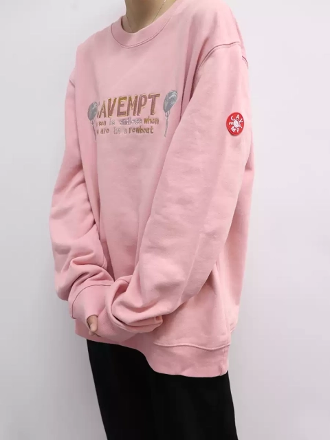 Cav Empt embroidery CE round neck pullover shirt