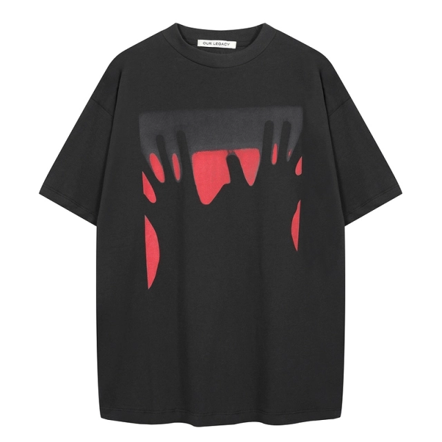 OUR LEGACY Ghost Hand Print T-shirt