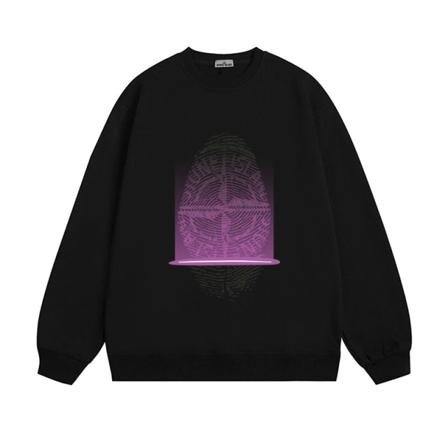 stone Island thumb print scanning graphic  sweatshirt