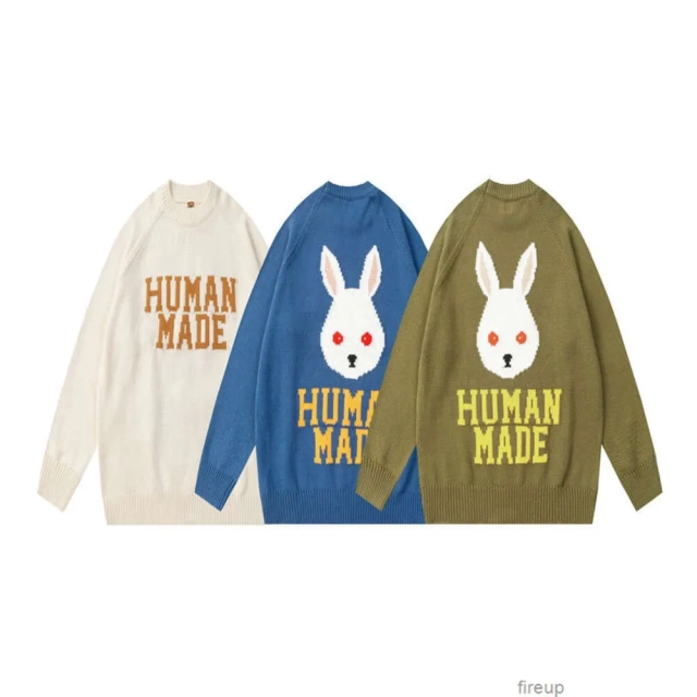 HUMAN MADE Rabbit Raglan Knit Sweater