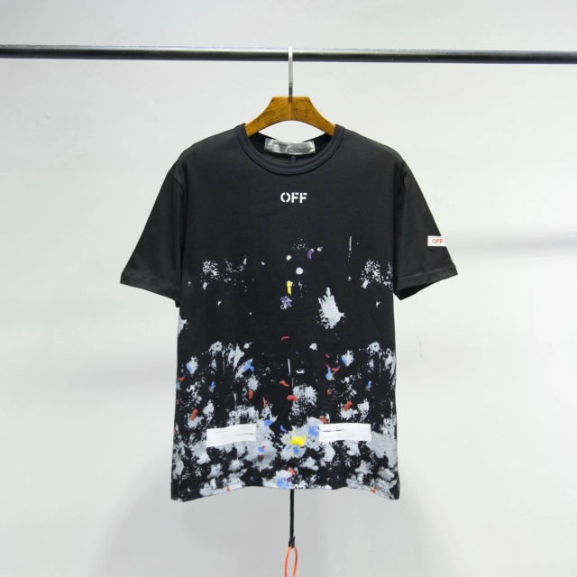 Off-White SSENSE Exclusive Black Galaxy Brush T-Shirt