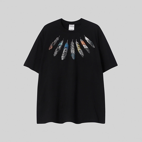 Marcelo Burlon County Of Milan Feathers print cotton jersey t-shirt