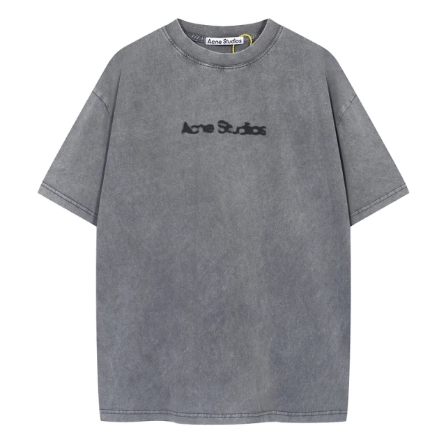 Acne Studios Faded Logo Short Sleeve T-shirt