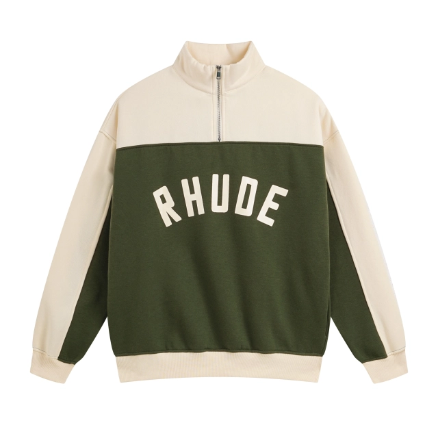 Rhude Contrast Quarter-Zip Varsity