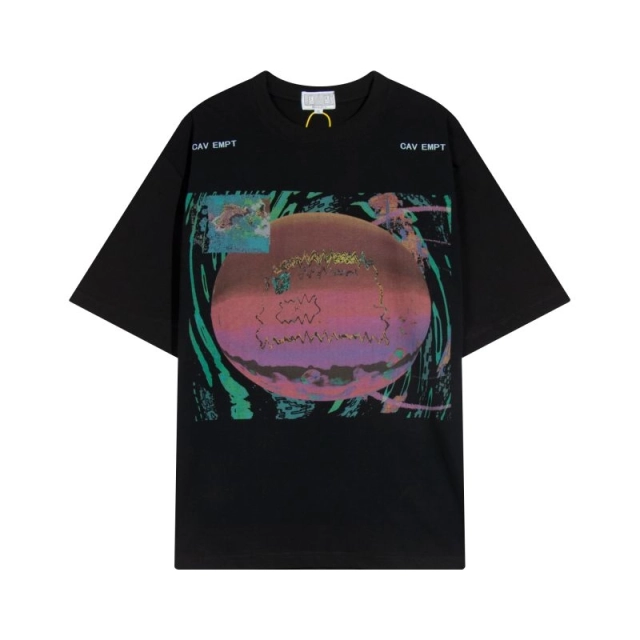 Cav Empt Psychedelic Abstract Print  T-Shirt