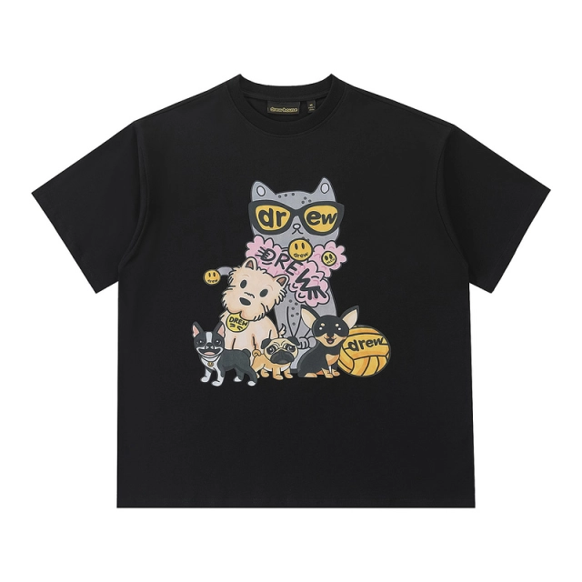 DREW HOUSE Cat and Dog Print Tee