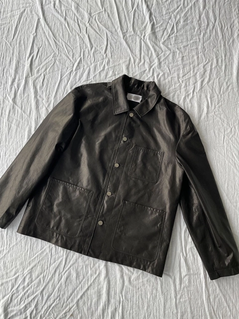 Maison Margiela multi-pocket leather jacket