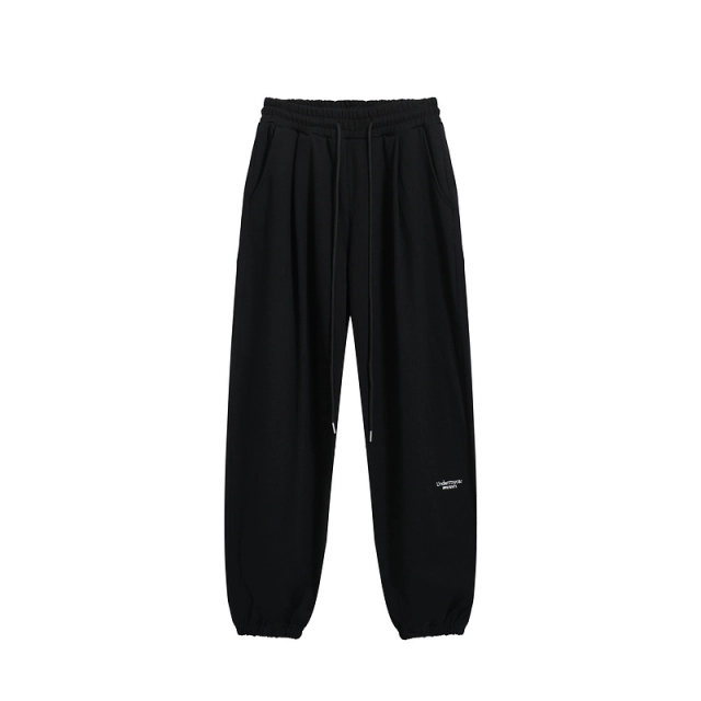 Undermycar Drawstring Loose Fit Terry Sweatpants