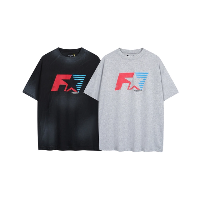 Far archive FI Racing Limited F Star Letter Print Short Sleeve T-shirt