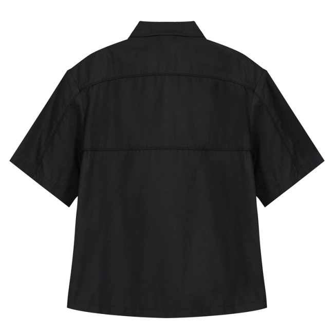 Grailz Deconstructed Functional Padded Shoulder Short Sleeve Shirt Jacket