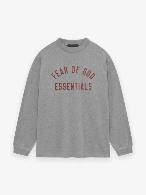 Fear of God Essentials Letter Print Long Sleeve T-shirt