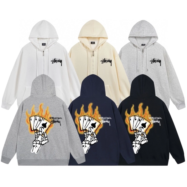 Stussy Read Em N Weep Zip Up Hoodie