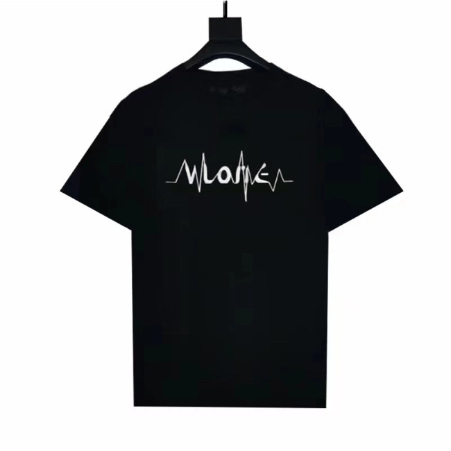 VLONE Electrocardiogram Embroidery Logo T-Shirt