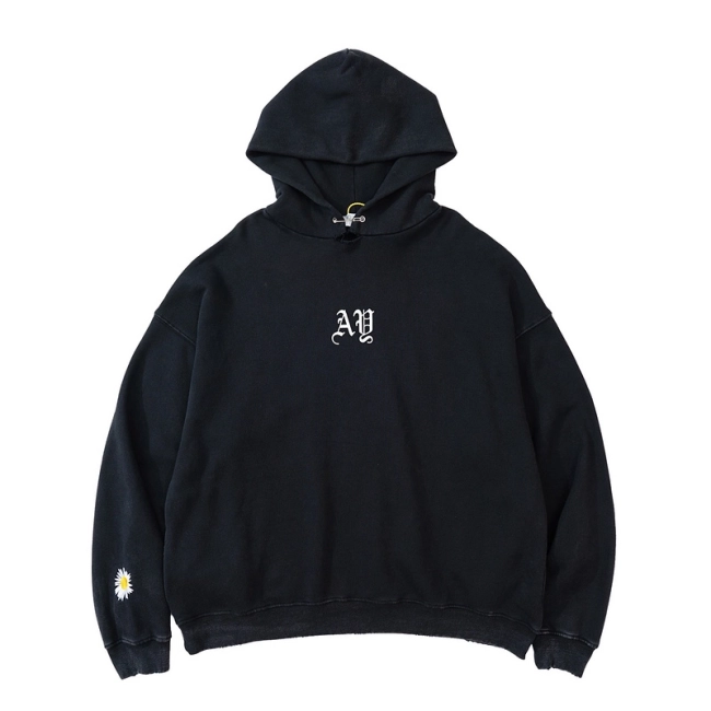 ASKYURSELF Daisy Print Fleece Hoodie