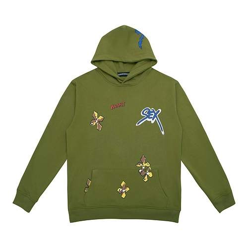 Chrome hearts Olive Cross sex Hoodie