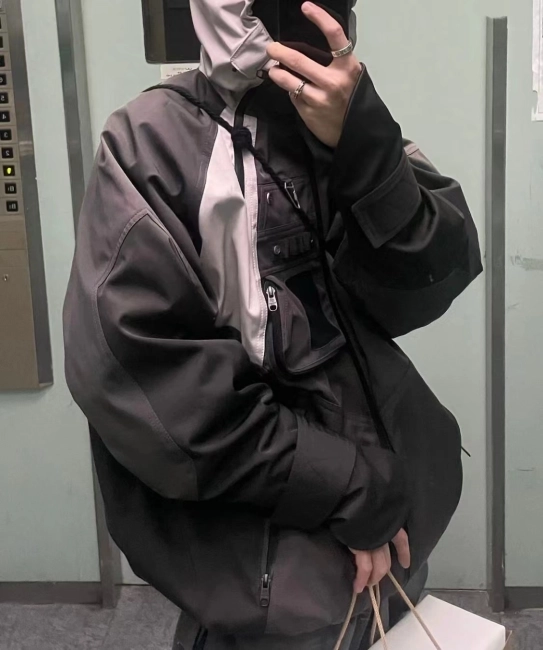 Deeptwon Harajuku Techwear Y2K Loose Functional Jacket