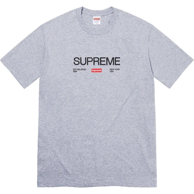 Supreme 21FW Est. 1994 Tee Letter Small Logo Short Sleeve T-Shirt