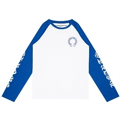 Chrome Hearts CH Baseball Shirt White/Blue