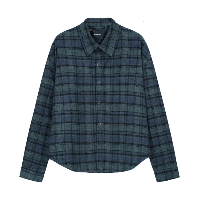 VUJADE Flannel Quilted Plaid Jacket