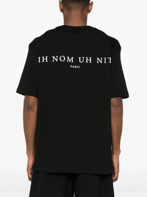 IH NOM UH NIT PARIS Flower Mask Printing T Shirt