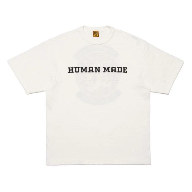 Human Made Classic English Logo Tiger Back Print T-Shirt