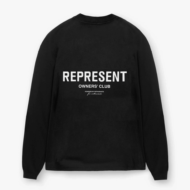 REPRESENT Minimalist Logo Long Sleeve T-Shirt