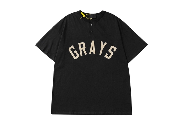 Fear of God GRAYS Henley Short Sleeve T-shirt