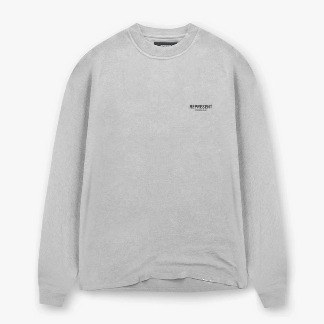 REPRESENT Minimalist Logo Long Sleeve T-Shirt