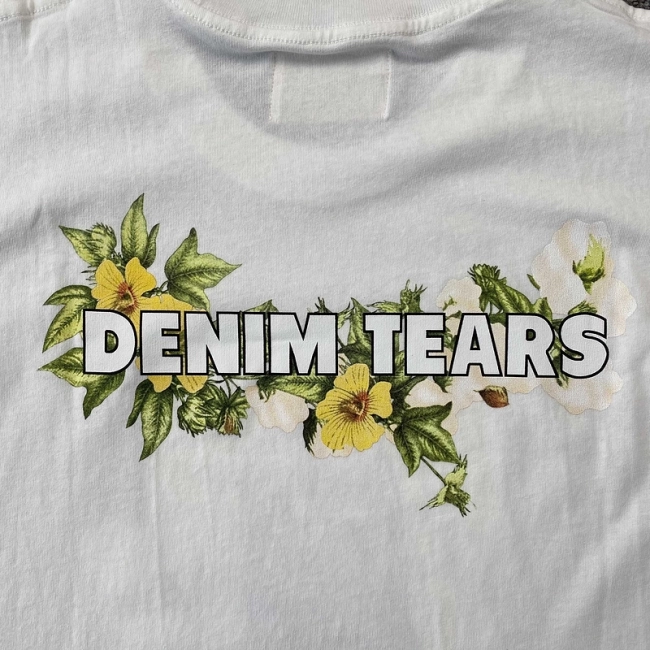 DENIM TEARS 22ss Black Madonna T-shirt