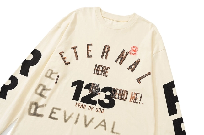 Fear of God Collaborative Letter Print Long Sleeve T-Shirt