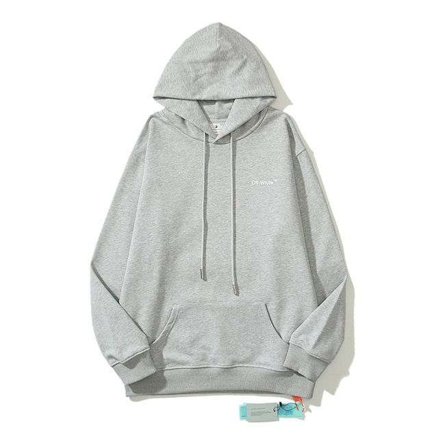 Outline Wave Diag Slim Hoodie