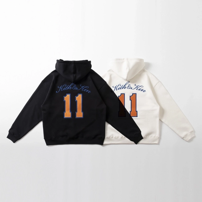 KITH Knicks Collaboration Back 11 Embroidery Hooded Sweatshirt