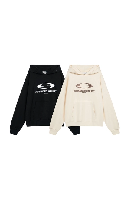 Grailz Circular Logo Letter Embroidery Hoodie