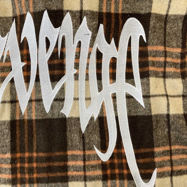 Revenge Embroidered Flannel Jacket