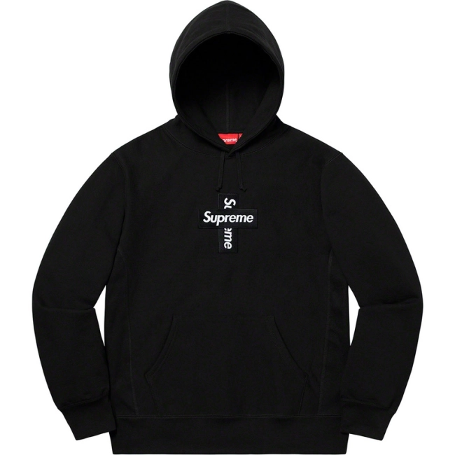 Supreme 20FW Cross Box Logo Hooded Sweatshirt