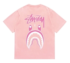 BAPE × stussy ILL COLLABORATION Shark T-shirt