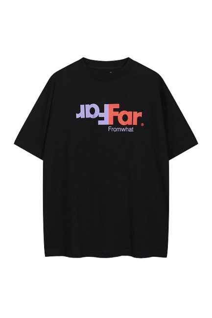 Far archive Spoof Express Logo Print Short Sleeve T-shirt