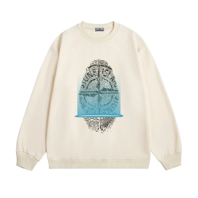 stone Island thumb print scanning graphic  sweatshirt