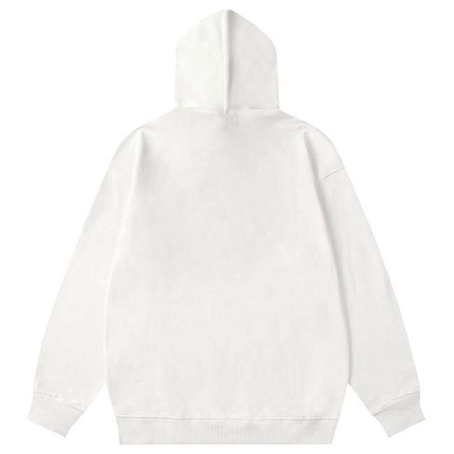 Mm6 Cotton Numbers Tape Print Hoodie