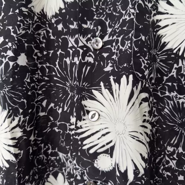 junya watanabe 16SS Epiphyllum counter-print rayon Hawaiian short-sleeved shirt