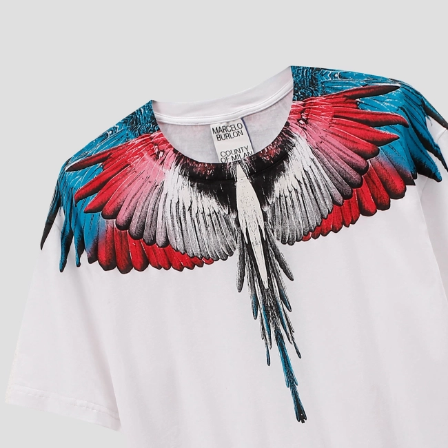 Marcelo Burlon Wings-print short-sleeve T-shirt