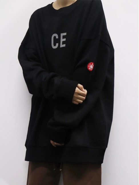 LIFE CAVEMPT simple versatile CE letter printed sweatshirt