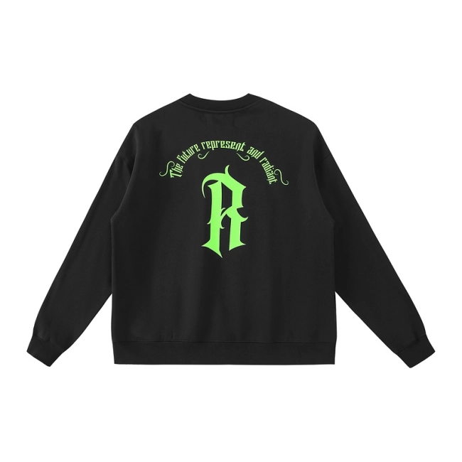 REPRESENT Brahmi Letter R Crewneck Sweatshirt