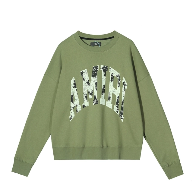 AMIRI Foam Logo Crewneck Sweatshirt