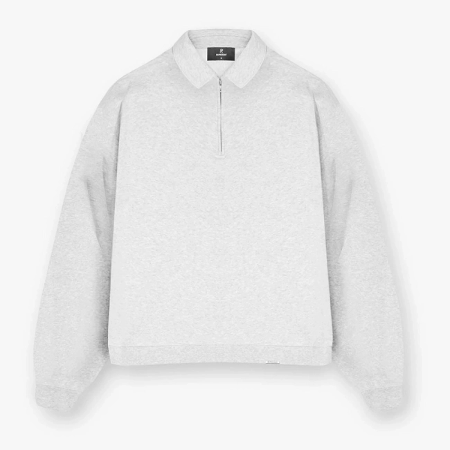 REPRESENT Plain Collar Zip Pullover Sweatshirt