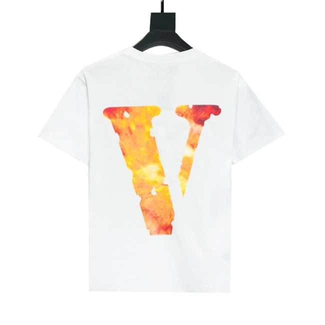 VLONE Friends White Orange Tie-dye T-shirt